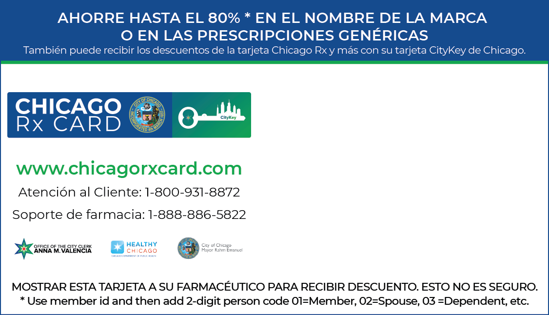 Chicago Rx Card